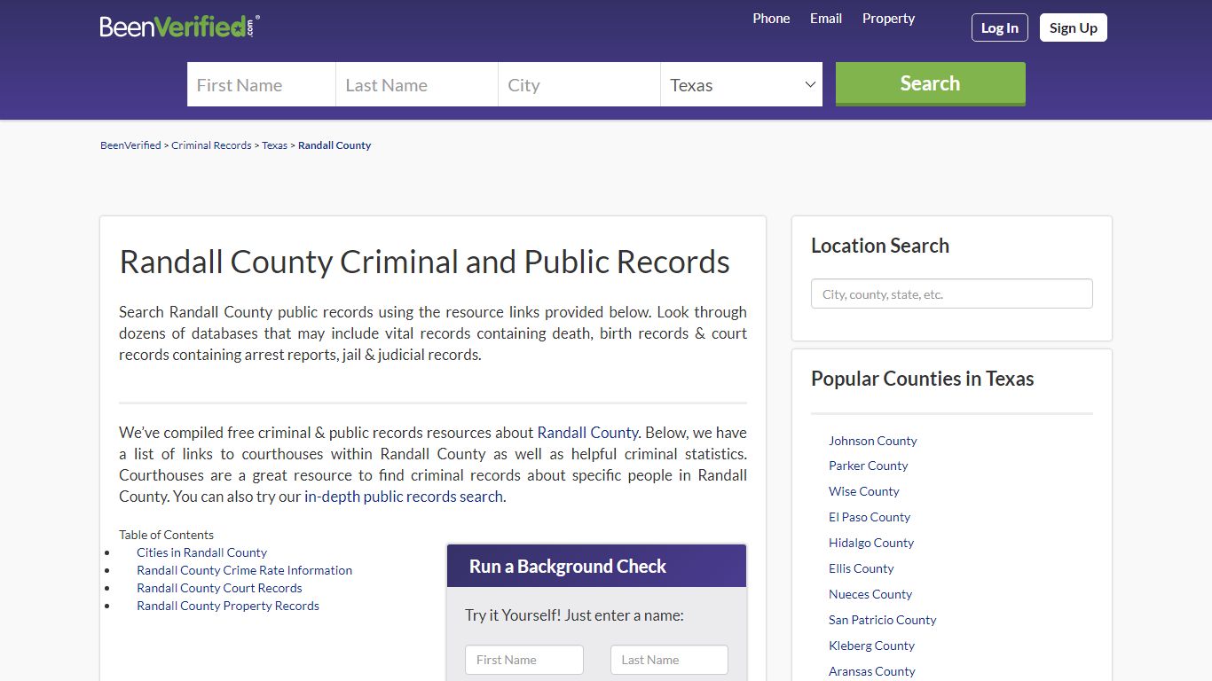 Randall County Arrest Records in TX - Court & Criminal Records ...